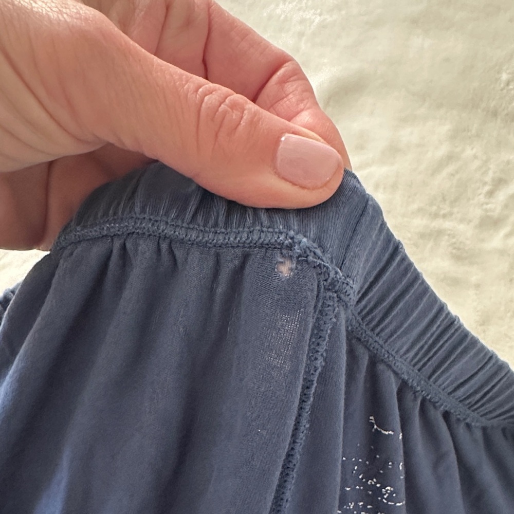 Little Sleepies Blue Button Down Pajama Shirt and Shorts - Picture 8 of 12